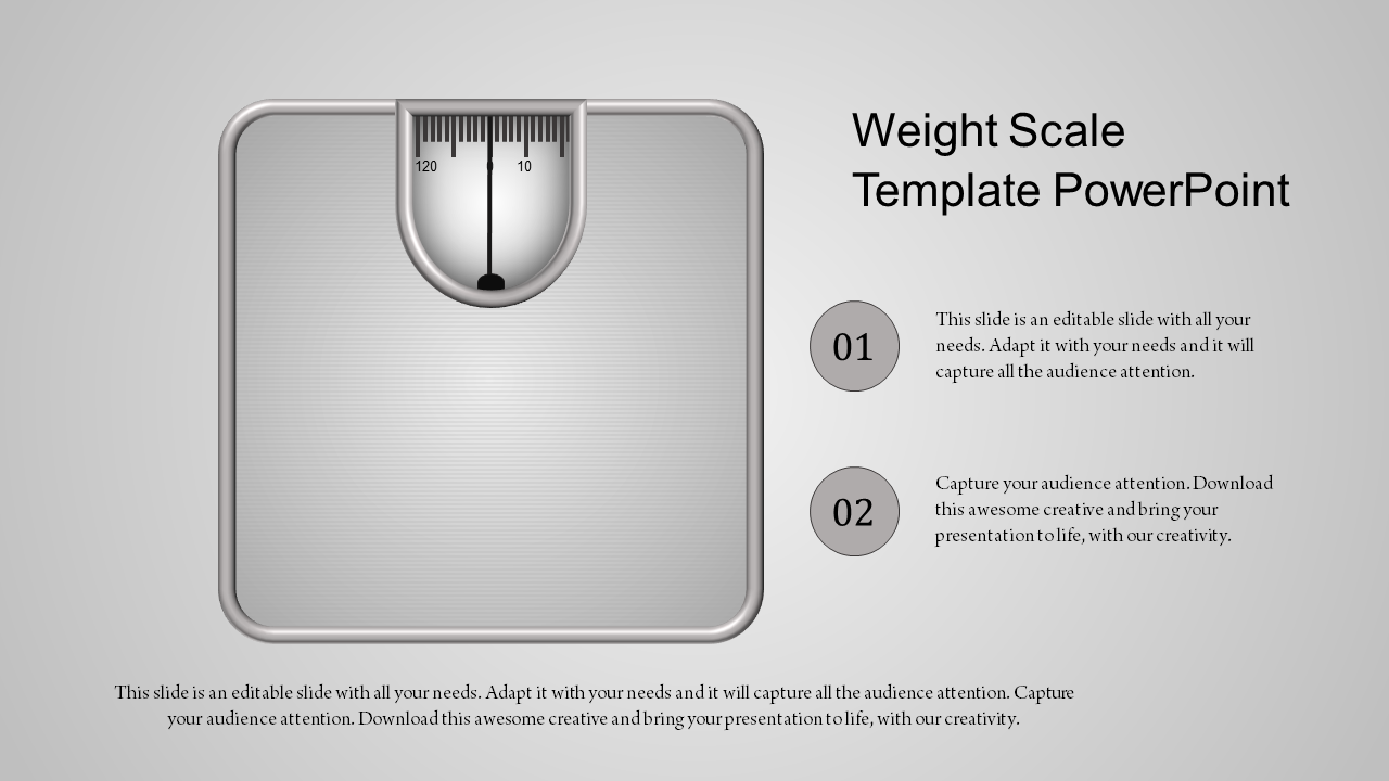 scale template powerpoint-weight scale template powerpoint-gray